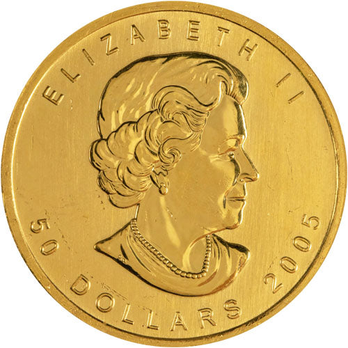 Prestigious 2005 1 oz Canadian Gold Maple Leaf Coin .9999 Fine