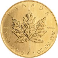 2008 1 Ounce Canadian Gold Maple Leaf Coin .99999 Pure Bullion Investment