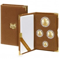 2017-W 4-Coin Proof American Gold Eagle Set, Complete Collector's Edition Box & CoA