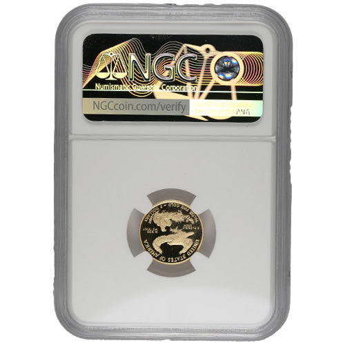 Rare 1990-P 1/10 oz Proof American Gold Eagle Coin with Original Box & CoA