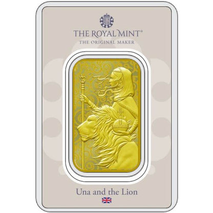 Royal Mint Una and Lion 1 oz .9999 Fine Gold Bar
