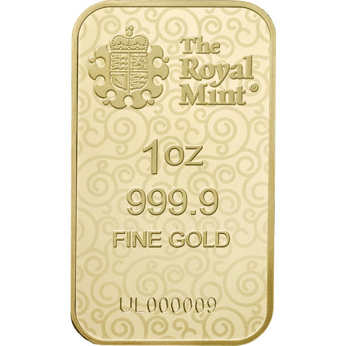 Royal Mint Una and Lion 1 oz .9999 Fine Gold Bar