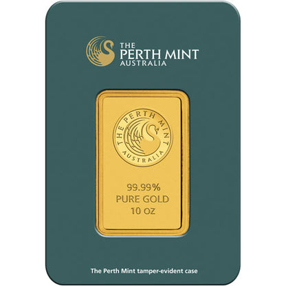 Premium 10 oz Perth Mint Gold Bar with Assay - Investment Grade Bullion