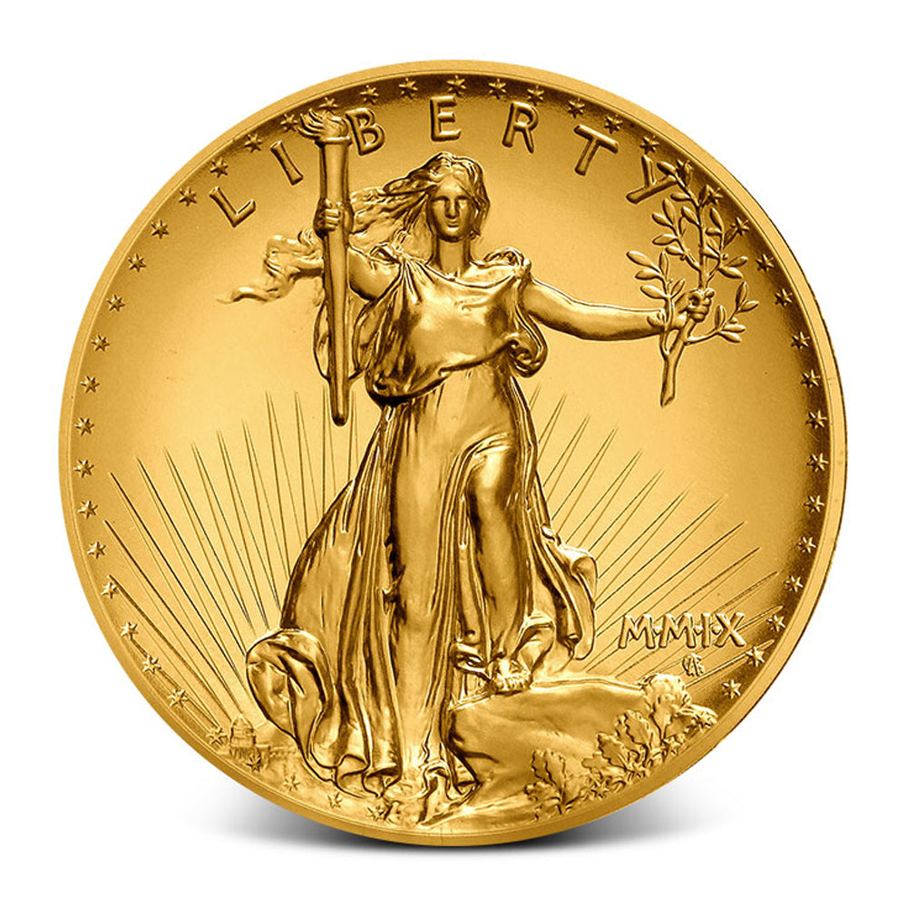 2009 Ultra High Relief Gold Double Eagle Coin - 1 oz .9999 Pure Gold