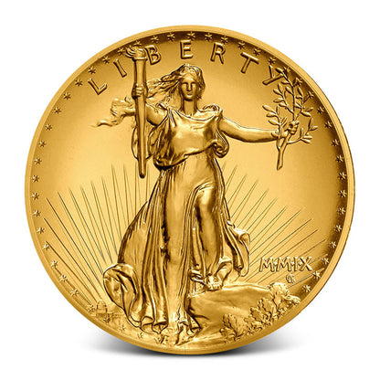 2009 Ultra High Relief Gold Double Eagle Coin - 1 oz .9999 Pure Gold