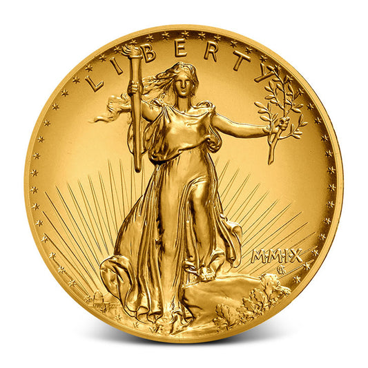 2009 Ultra High Relief Gold Double Eagle Coin - 1 oz .9999 Pure Gold