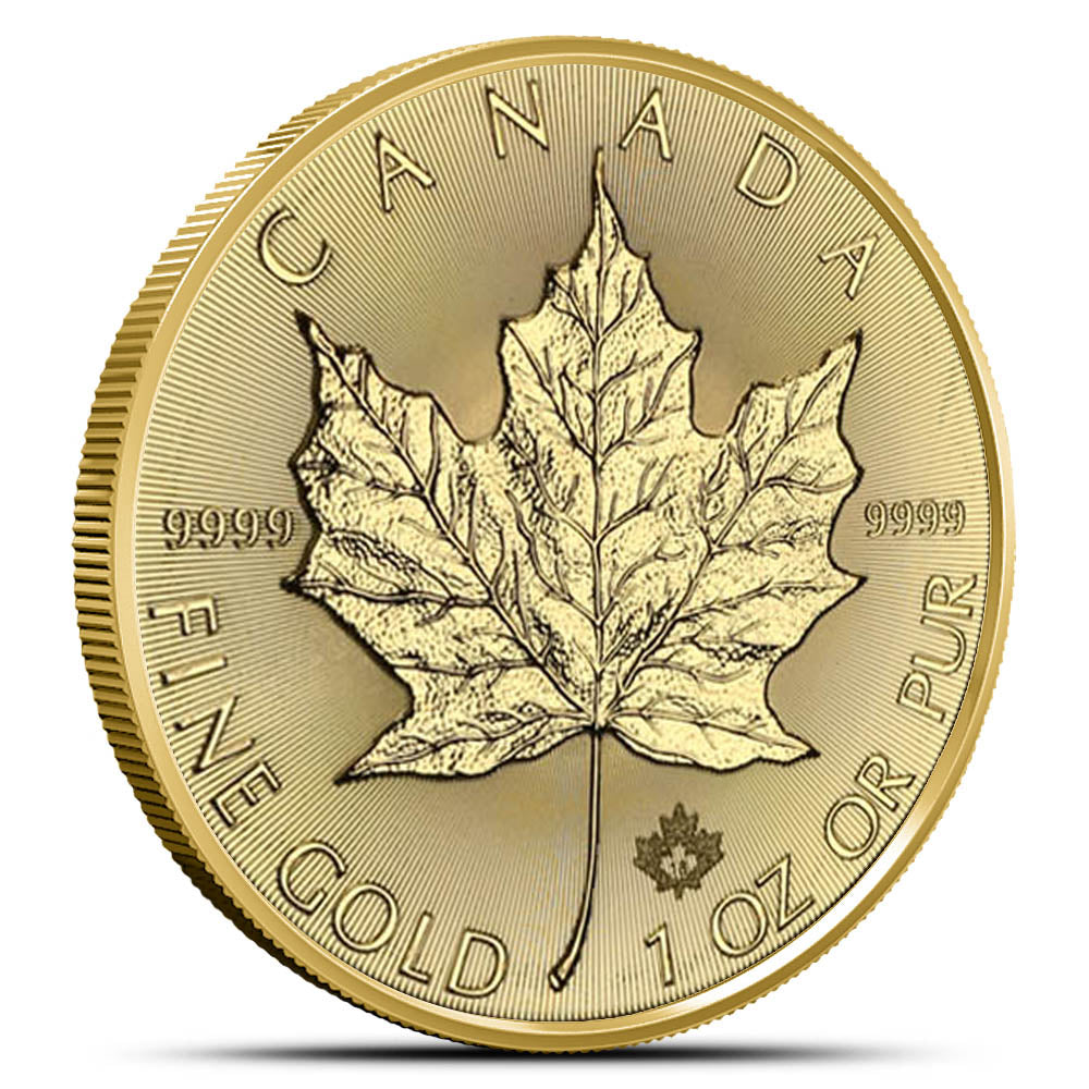 2018 1 oz Canadian Gold Maple Leaf: .9999 Pure Bullion Coin, Brilliant Uncirculated