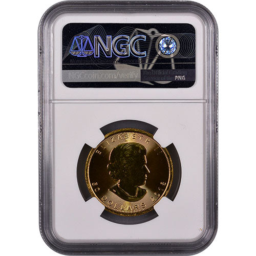 2018 1 oz Canadian Gold Maple Leaf: .9999 Pure Bullion Coin, Brilliant Uncirculated