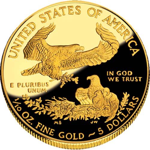 Exquisite 2008-W 1/10 oz Proof American Gold Eagle Coin, Box & CoA