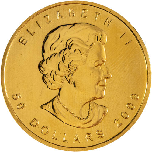 2009 Canadian Gold Maple Leaf 1 oz .9999 Fine Bullion Coin