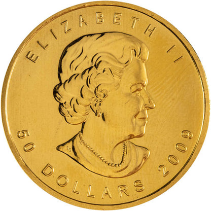 2009 Canadian Gold Maple Leaf 1 oz .9999 Fine Bullion Coin