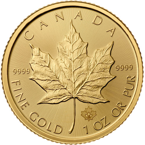 2017 1 oz Canadian Gold Maple Leaf Coin - Pure .9999 Fine Bullion