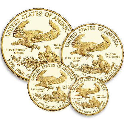 2017-W 4-Coin Proof American Gold Eagle Set, Complete Collector's Edition Box & CoA