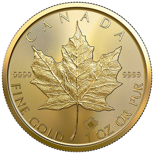 2020 1 oz Canadian Gold Maple Leaf .9999 Pure Bullion Coin