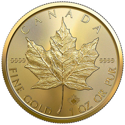 2020 1 oz Canadian Gold Maple Leaf .9999 Pure Bullion Coin