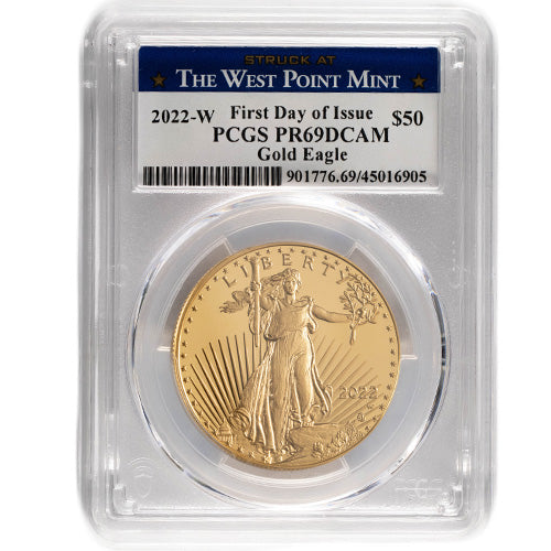 Exquisite 2022-W 1 oz Proof American Gold Eagle Coin PCGS PR69 Investment