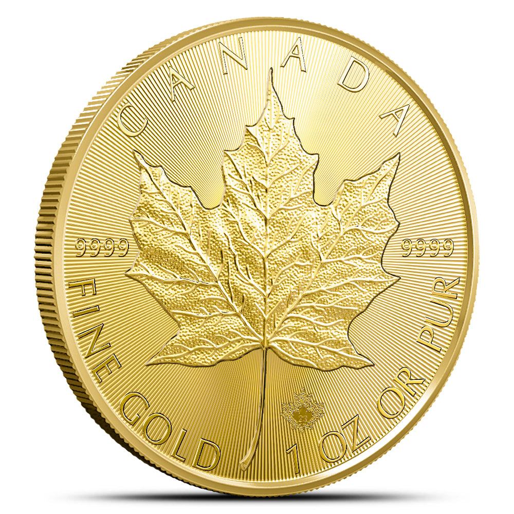 2023 1 oz Canadian Gold Maple Leaf Coin - .9999 Pure Gold Bullion