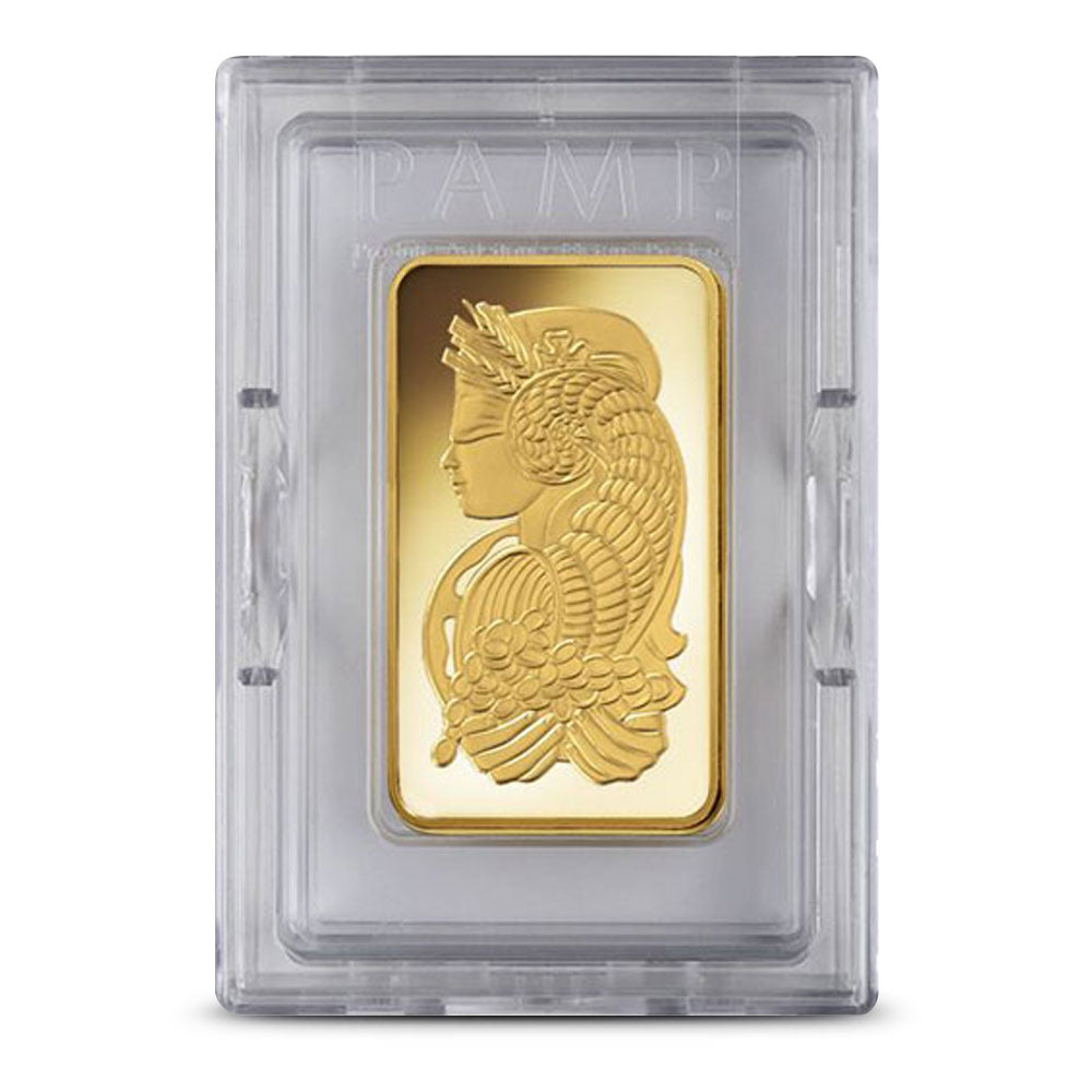 5 oz PAMP Suisse Fortuna Veriscan Gold Bar .9999 Fine Bullion