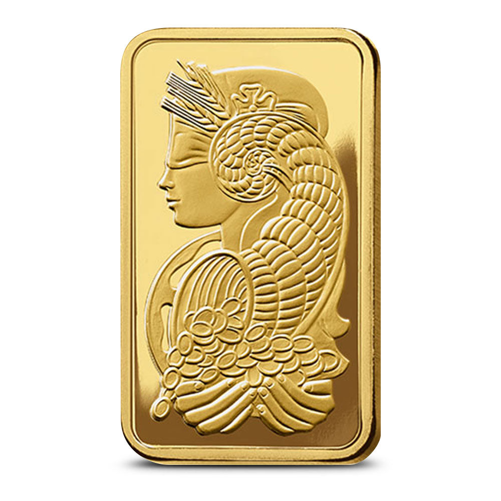 5 oz PAMP Suisse Fortuna Veriscan Gold Bar .9999 Fine Bullion