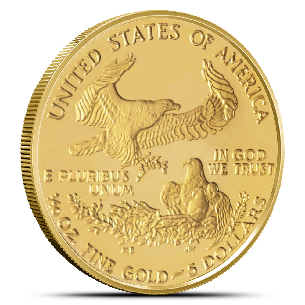 Rare 1990-P 1/10 oz Proof American Gold Eagle Coin with Original Box & CoA