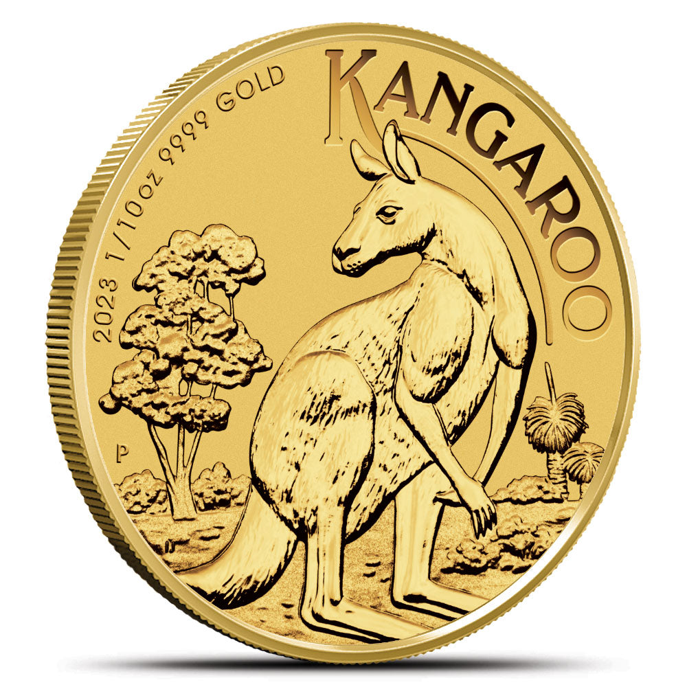 2023 Australian Gold Kangaroo 1/10 oz Investment Coin - Brilliant Uncirculated
