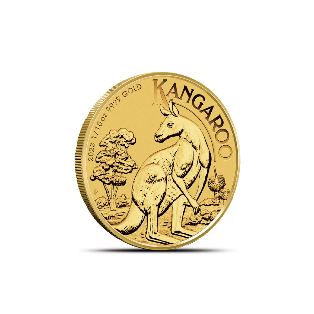 2023 Australian Gold Kangaroo 1/10 oz Investment Coin - Brilliant Uncirculated