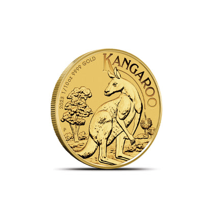 2023 Australian Gold Kangaroo 1/10 oz Investment Coin - Brilliant Uncirculated