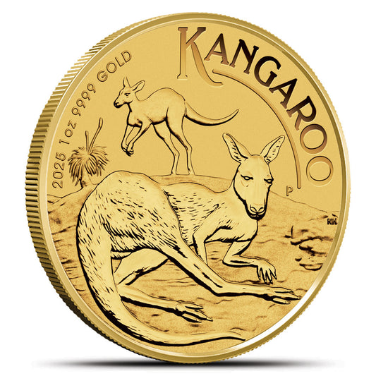 2025 1 oz Australian Gold Kangaroo Bullion Coin - Pure .9999 Fine Gold