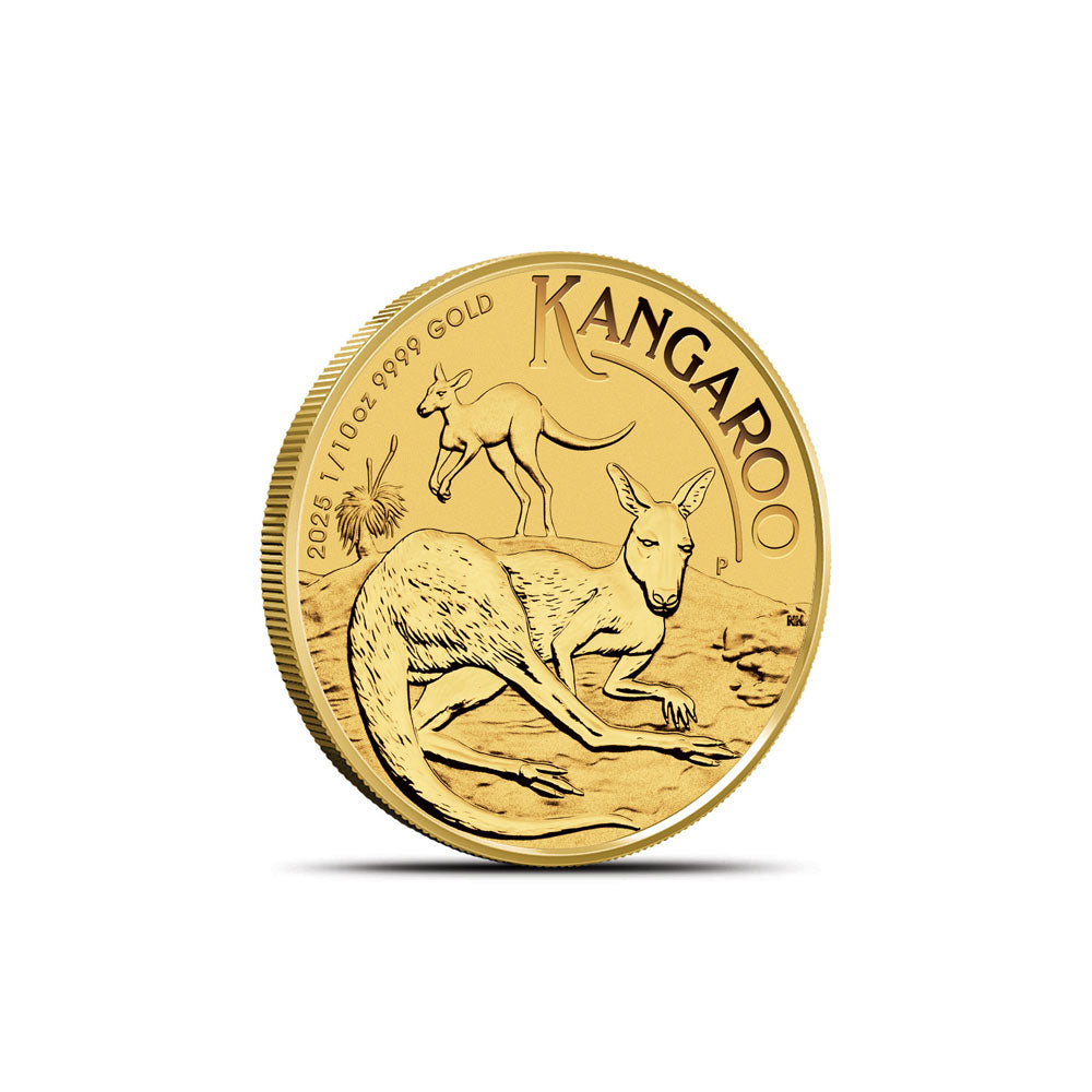 2025 1/10 Ounce Australian Gold Kangaroo Coin - Brilliant Uncirculated