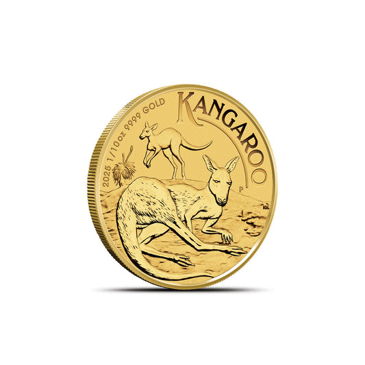 2025 1/10 Ounce Australian Gold Kangaroo Coin - Brilliant Uncirculated