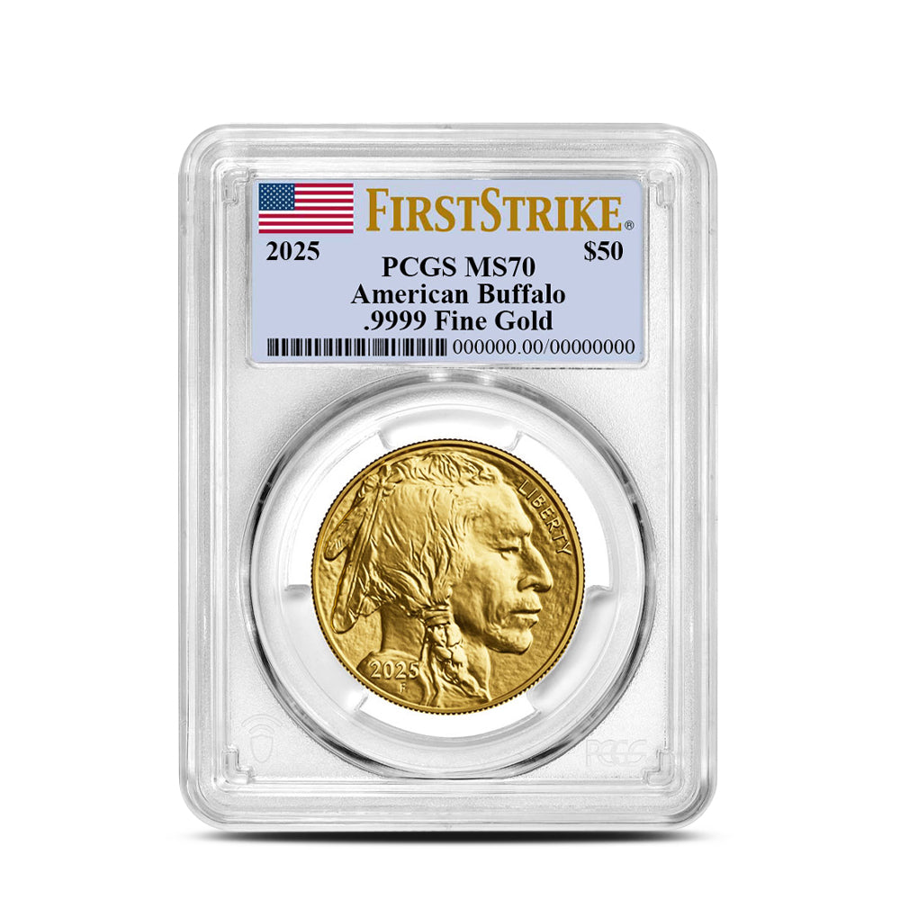 2025 1 Oz American Gold Buffalo PCGS MS70 First Strike Pure Gold Coin