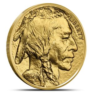 2026 1 Ounce American Gold Buffalo Coin, .9999 Pure 24-Karat Gold Bullion