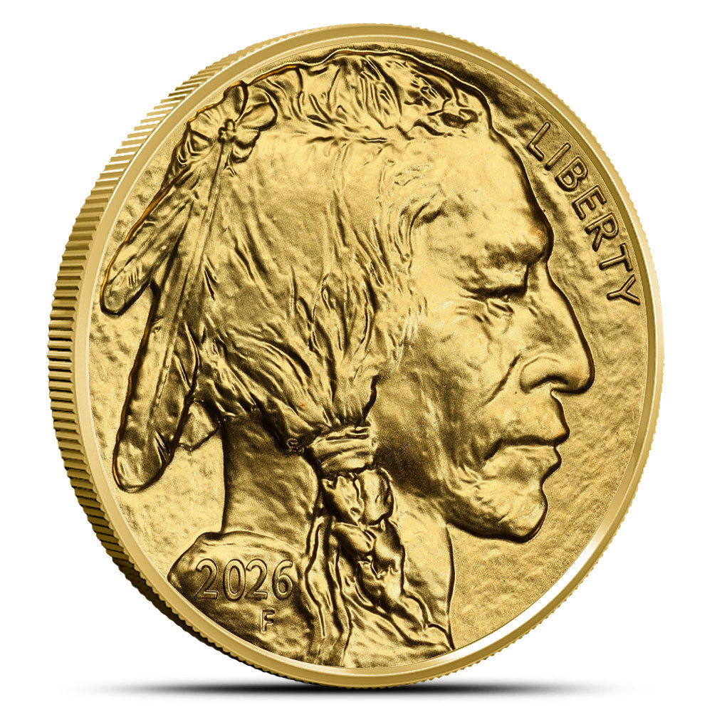 2026 1 Ounce American Gold Buffalo Coin, .9999 Pure 24-Karat Gold Bullion