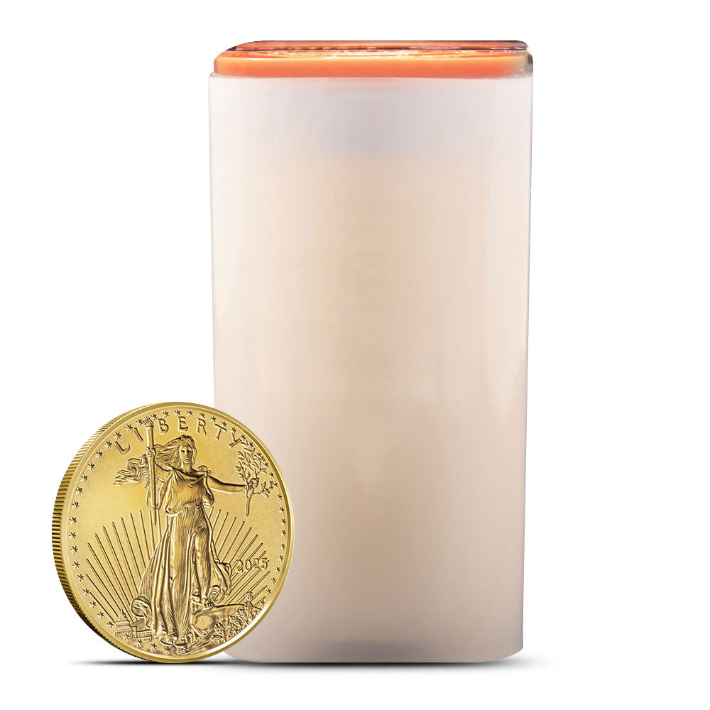 2026 American Gold Eagle 1 oz Brilliant Uncirculated Gold Coin Tube (20 Count)