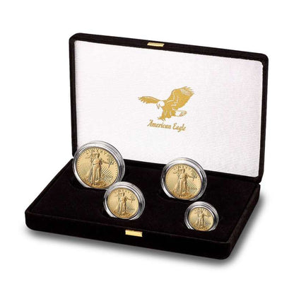 2025-W Proof American Gold Eagle 4-Coin Set: 1.85 oz Gold Collectible