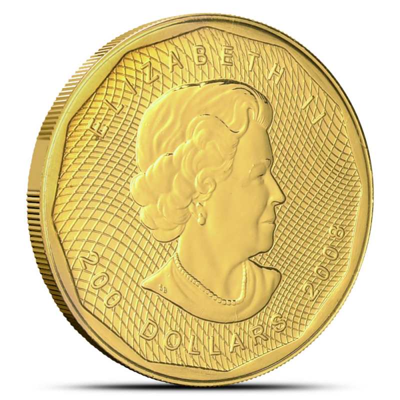 2008 1 Ounce Canadian Gold Maple Leaf Coin .99999 Pure Bullion Investment