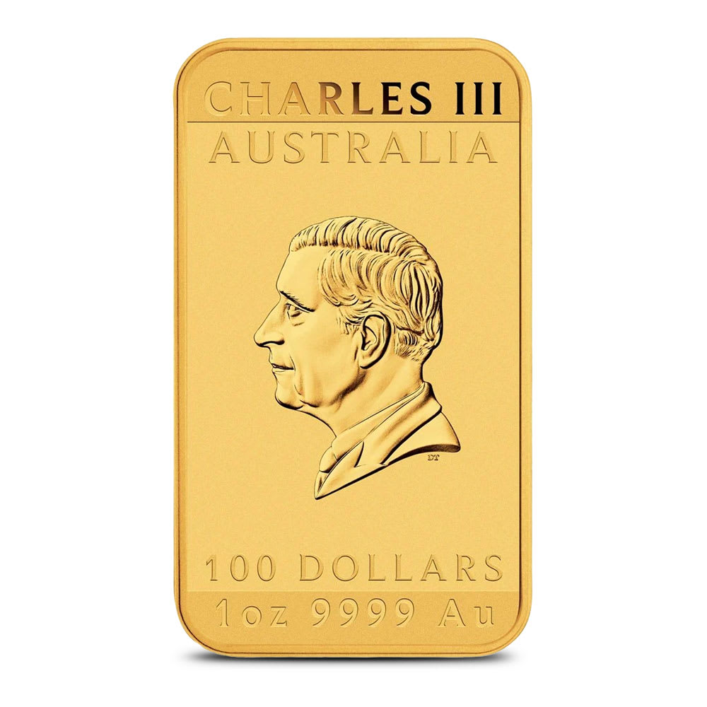 2024 Australian Rectangular Gold Dragon Coin - 1 oz .9999 Pure BU