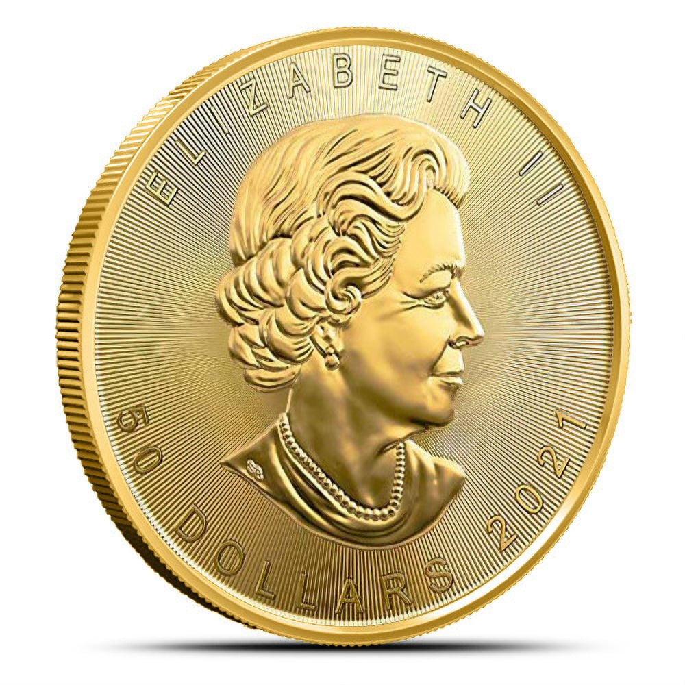 2021 1 oz Canadian Gold Maple Leaf Coin - Pure .9999 Investment Grade Bullion