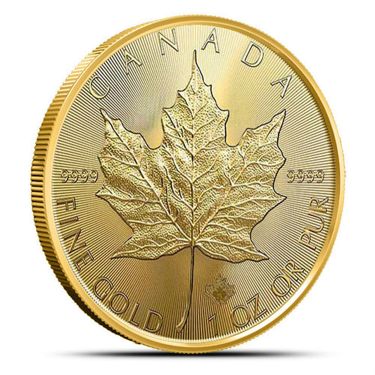 2021 1 oz Canadian Gold Maple Leaf Coin - Pure .9999 Investment Grade Bullion