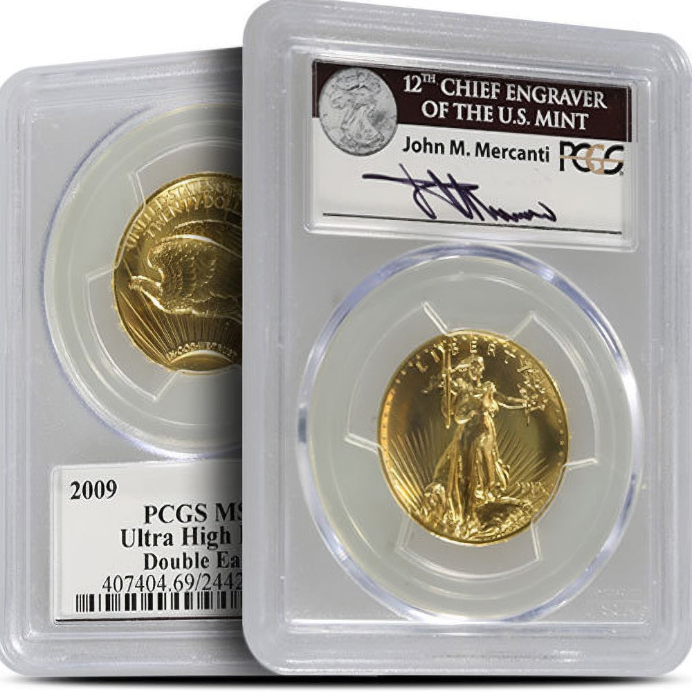 2009 Ultra High Relief Gold Double Eagle Coin - 1 oz .9999 Pure Gold
