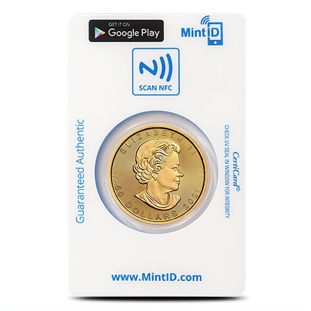 2021 1 oz Canadian Gold Maple Leaf Coin - Pure .9999 Investment Grade Bullion