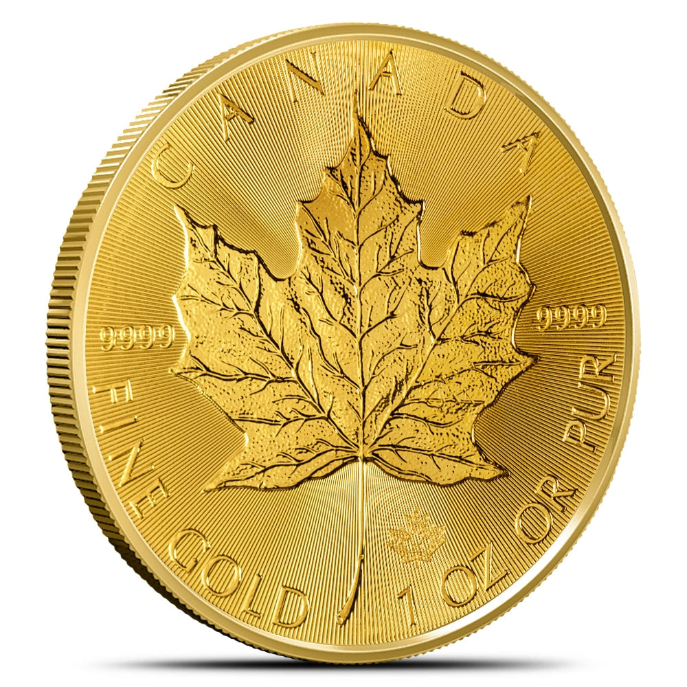2022 1 oz Canadian Gold Maple Leaf Coin .9999 Pure Fine Bullion