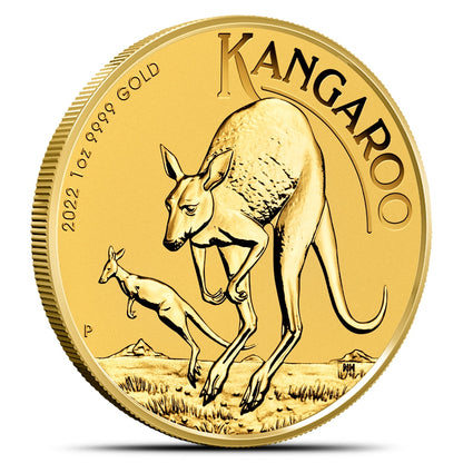 2022 1 Ounce Australian Gold Kangaroo Brilliant Uncirculated Investment Coin