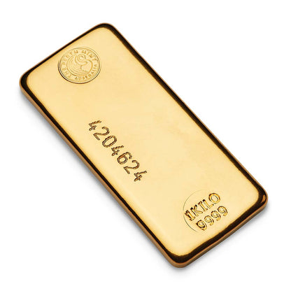 Premium 1 Kilo Perth Mint Cast Gold Bar - .9999 Fine Gold Bullion