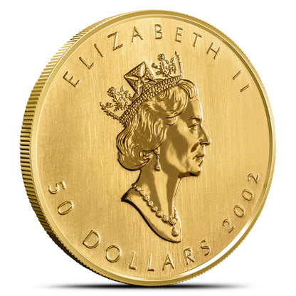 2002 Canadian Gold Maple Leaf 1 oz Pure Investment Grade Bullion Coin