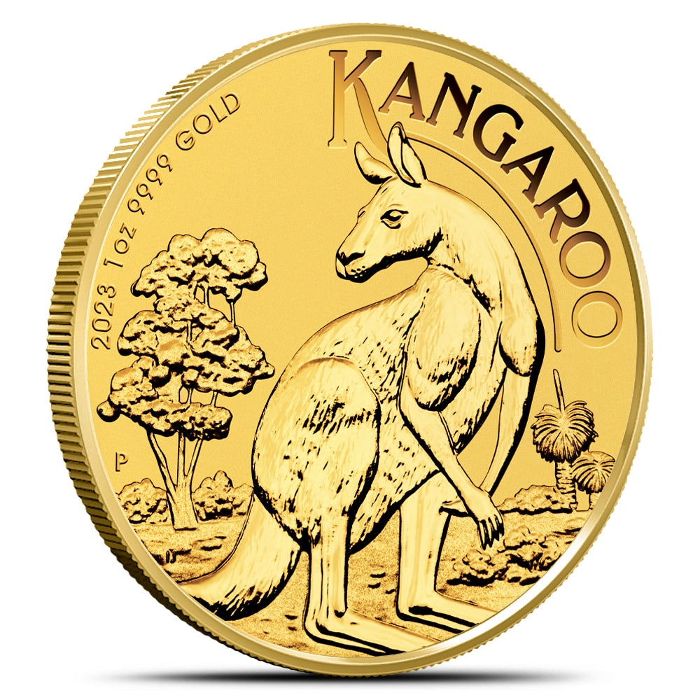 2023 1 oz Australian Gold Kangaroo Coin: Pure .9999 Fine Bullion Investment