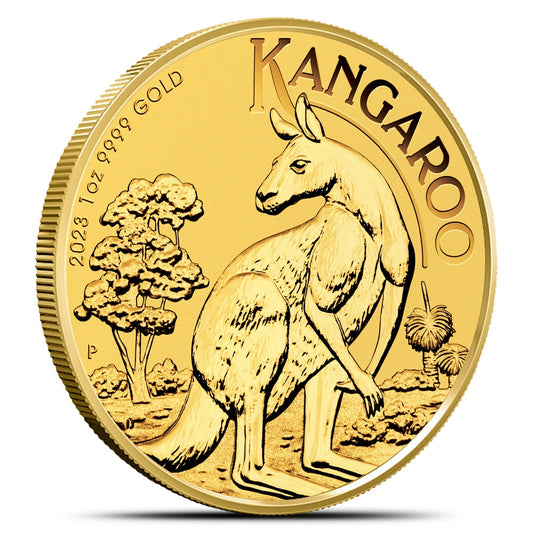 2023 1 oz Australian Gold Kangaroo Coin: Pure .9999 Fine Bullion Investment