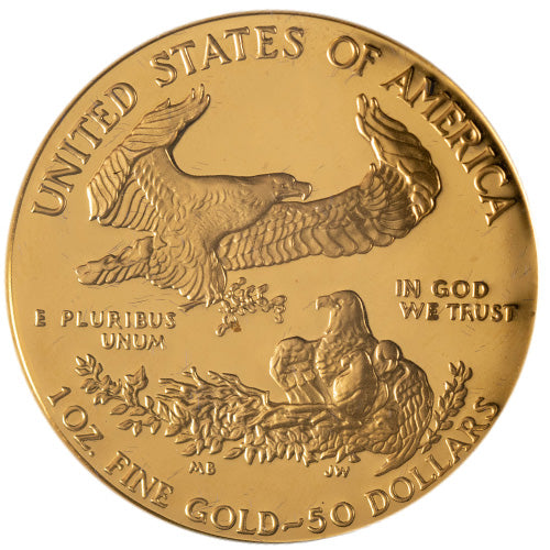 Collectible 1992-W 1 Oz Proof American Gold Eagle Coin, Box & Certificate