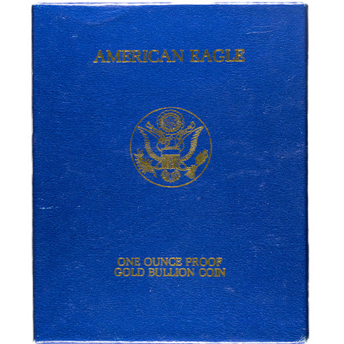 Collectible 1992-W 1 Oz Proof American Gold Eagle Coin, Box & Certificate