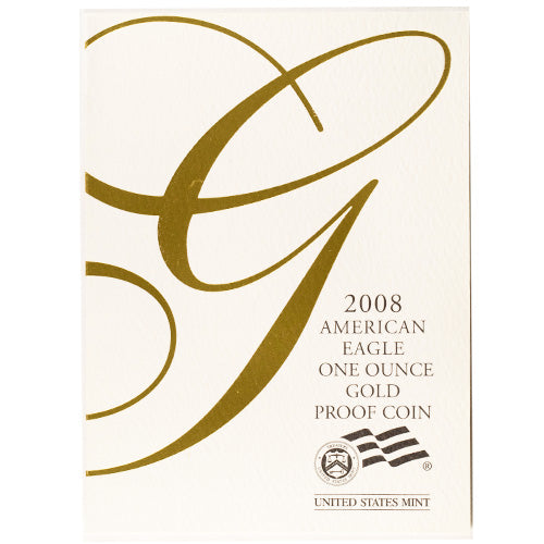 Stunning 2008-W 1 oz Proof American Gold Eagle Coin with Box & CoA